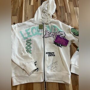 Bratz zip up crop sweater Size XS new with tags